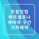 J닷컴 | 바르셀로나 세비아 구간 트립닷컴 기차예약 방법 후기