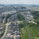 2025년 3월 완공 목표 조성 중인 대전 도안 갑천생태호수공원 이미지