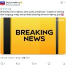[SkySports] 속보: 리스 제임스, 마크 게히, 데클란 라이스가 오늘 그룹 훈련에 참여하지 않았다. 이미지