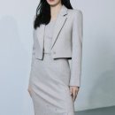 (주)탑크리닝 | 미샤 셋업 직장인 데일리룩｜싱글 브레스티드 숏 자켓·스트링 블라우스·비딩 장식 랩스커트 후기