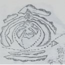 충북 보은 북이십리 태산아래 운리(雲裡) 신월형(新月形) 이미지