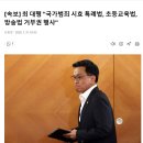 [속보] 최 대행 &#34;국가범죄 시효 특례법, 초등교육법, 방송법 거부권 행사&#34; 이미지