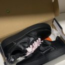 [Nike] 에어 포스1 07 LV8 W 블랙 핑크 아이스 235 후기 및 착용샷 (에어포스 새틴 블랙 핑크)