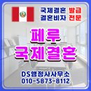 페루 국제결혼 혼인신고 및 결혼비자(F6) 초청,DS행정사
