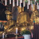 진주 청곡사 목조석가여래삼존좌상 이미지