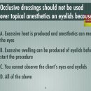 8. Occlusive dressings should not be used over topical anesthetics on eyelids because. (아이라인 마취시 랩을 하면 안되는 이유는?) 이미지