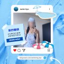 [파인베이 수영복] 보우 백 원피스 아쿠아 블러썸 + 착용 후기, 실크 촉감, 수모 세트, 미들컷