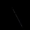bright objects going in a line in night sky 이미지