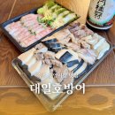 밍크고래 | 속초 중앙시장 맛집 대일호방어 밍크고래수육 단새우회 포장 후기