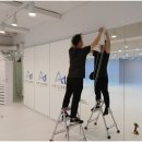 영민문구 | 강남구 신사동 영민빌딩 지하 1층 댄스연습실 실사 롤스크린 시공 후기 /로고 인쇄 맞춤 제작