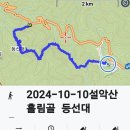 강원도 양양군 설악산 흘림골+울산바위-토왕성폭포 코스:10.10~11(목~금,1박2일),1일차 이미지