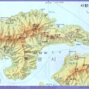 사량도 지리산 등산지도 산행지도 등산코스 이미지