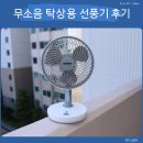 무선 가성비 데스크테리어, 무소음 탁상용 선풍기 머레이 도라도라