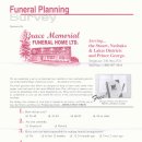 Funeral Planning Survey- Grace Memorial Funeral Home Ltd. 이미지