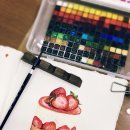 수채화캘리그라피 이미지