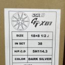 일본 직수입 SSR GTX01 18인치 다크실버 정품휠 팝니다. 이미지
