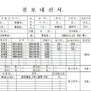 각 시도교육청 중등 선생님께 (관외)전보내신서 작성에 관한 질문드립니다. 이미지