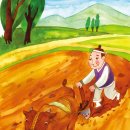 황소와농부 이미지