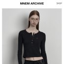 므넴 metal button tee (charcoal) 이미지