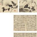 중국 변수민 (寿壽民, 1684~1752) 서화 4탱 边寿民（1684～1752） 书画四帧 이미지