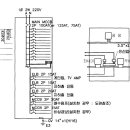 주분전반 결선도 및 주계단 계량기함 결선도 이미지