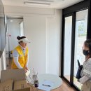 수도관 터진 거제 일운면 아파트 단지, 경북적십자사, 거제어촌민속전시관서 ‘찾아가는 샤워실’ 가동 이미지