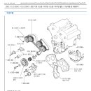 에쿠스 v6 타이밍벨트와 주변 구조 이미지