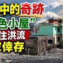 재난 속의 기적: "초록색 작은 집"이 홍수를 견뎌내고 여섯 가족 모두 살아남았다 | 네팔 | 티베트 | 산사태 | 기적 | 이미지