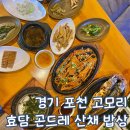 경기 포천 광릉수목원 맛집 고모리 효담 곤드레 산채밥상