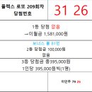 플렉스 로또 209회차 당첨자 이미지