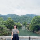 일본 교토 여행에서 입어본 <b>체리코코</b>의 반팔 스트라이프 티셔츠 코디 후기(with. 지그재그)