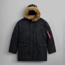 166-1-000019 | 알파 인더스트리 N-3B 파카 블랙 착용 후기 패딩 대신 입기 딱 좋은 겨울 아우터, 이건 츄라이