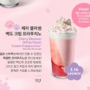 방배로184 스타벅스 앞 | 스타벅스 체리블라썸 백도 크림 프라푸치노 스벅 신메뉴 후기