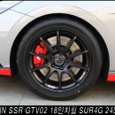 [아반떼N] 휠튜닝 SSR GTV02 매트블랙 18인치휠 넥센 SUR4G 2454018 네오테크 신형너트 이미지