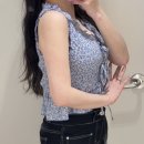 H&amp;M 신상 여름탑 슬리브리스 후기 (도트 vs 니트랩 뭐가 더 예쁠까?)