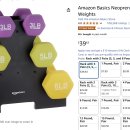 amazon basics 3, 5, 8 pound 덤벨세트 (with rack) 판매합니다 ($25) 이미지