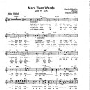 Extreme / More than words 악보 이미지