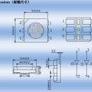 중국 5050 0.2W IR850+RED+BLUE LED SPEC 비교 이미지