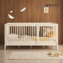 아기방 꾸미기 3탄 | 화이트크림색 아기원목침대 추천