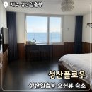 성산플로우 | 제주 동쪽 성산일출봉 오션뷰 숙소 펜션 “성산플로우”