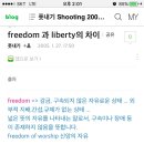 liberty of press 와 freedom of speech 이미지