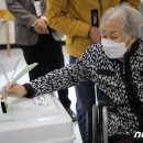 '日강제동원 피해' 95세 양금덕 할머니도 휠체어 투표…"적극적 해결" 이미지