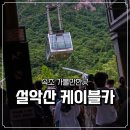 속초 설악산 케이블카 이용 후기