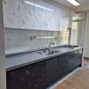 시대와 어울리는 디자인! 인디고 &amp; 퍼펙트화이트 무광 싱크대 리모델링 후기 - 시흥 하중동 동아아파트