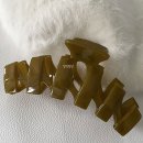 지그재그 유광 대왕집게핀 올림머리헤어삔 이미지