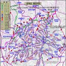 (01-7) 삼성산, 삼막사 등산지도, 등산코스, 산행지도, 산행코스 및 등산로입구 안내 [서울대입구 깃대봉능선 코스] 이미지