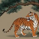 행복한 민화 | 흥미로운 소나무와 호랑이 설화: 민화, 호작도 그리고 현대적 의미