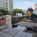 현무암 | 봉무동 어린이집 마당 적벽돌 부정형 현무암 시공 후기