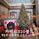 주식회사인디커피 | [춘천/동내면]크리스마스 느낌의 커피, 베이커리, 분위기 삼위일체인 카페드 220볼트 짧은 후기!