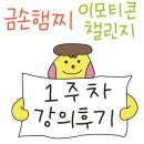 1.2.3 | 금손햄찌 이모티콘 챌린지 1기 - 1주차 수업후기 (챕터 1.2.3)